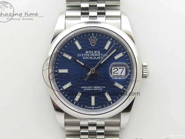 1231 DateJust 36 SS 126200 BP Maker 1:1 Best Edition New Blue Dial on Jubilee Bracelet Resilient 2529
